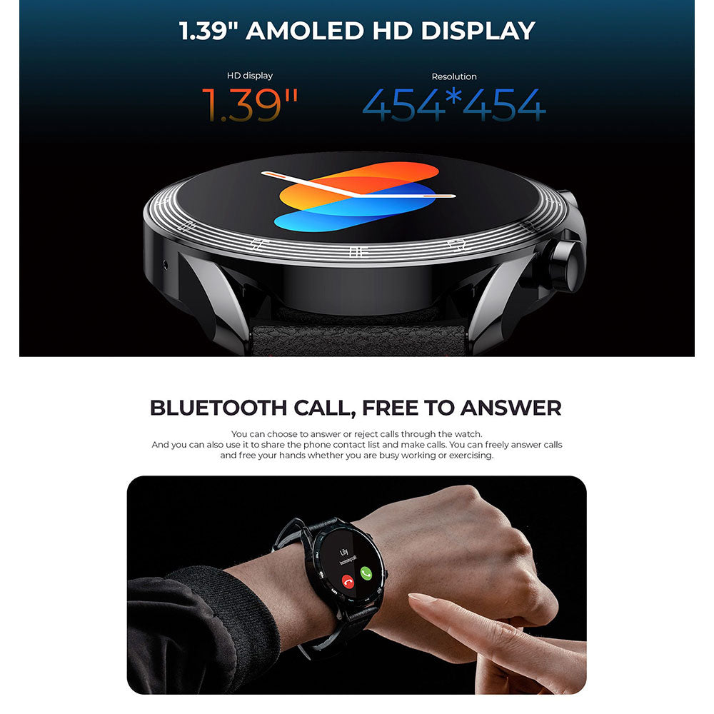 img Smartwatch Havit 9030 1.39″ AMOLED-HD Llamadas IP67 Café