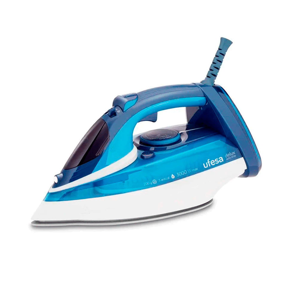 Plancha Vapor Ufesa de 3000 W Suela Cerámica Triple Sistema Antica 400 ml