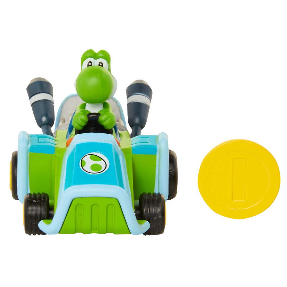 img Figura de Accion Jakks Luigi Mario Kart Coche Con Moneda