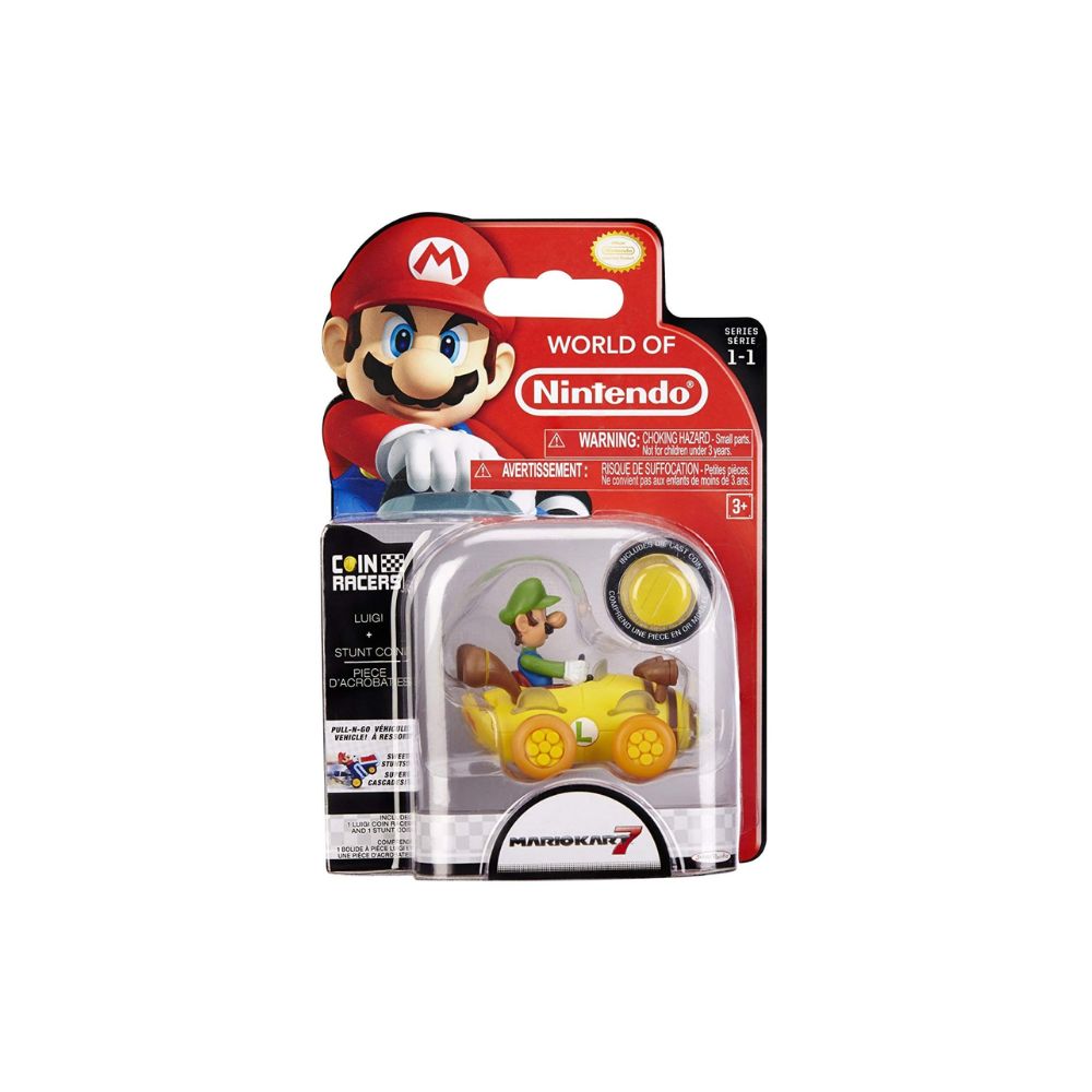 img Figura de Accion Jakks Luigi Mario Kart Coche Con Moneda