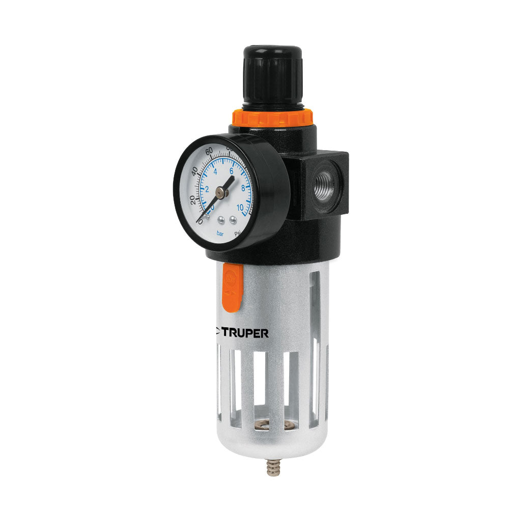 img Filtro Regulador de Aire Truper 1/4" NPT