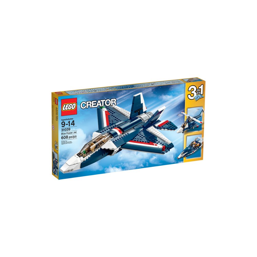 img LEGO CREATOR BLUE POWER JET 31039 de 607 Piezas
