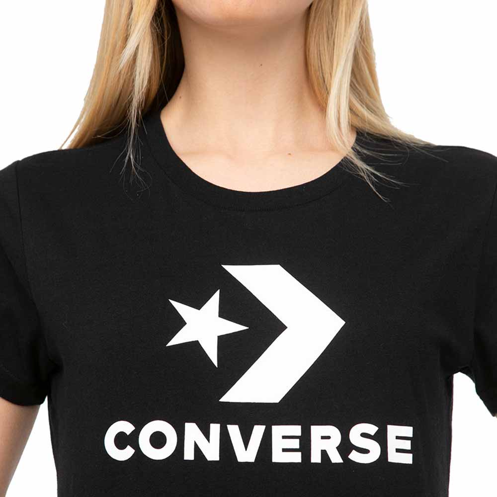 img Poleras Converse Color Negro Con Blanco
