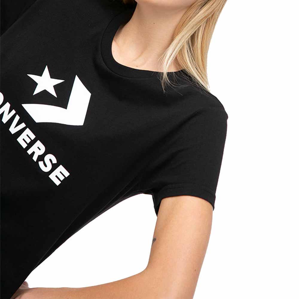 img Poleras Converse Color Negro Con Blanco