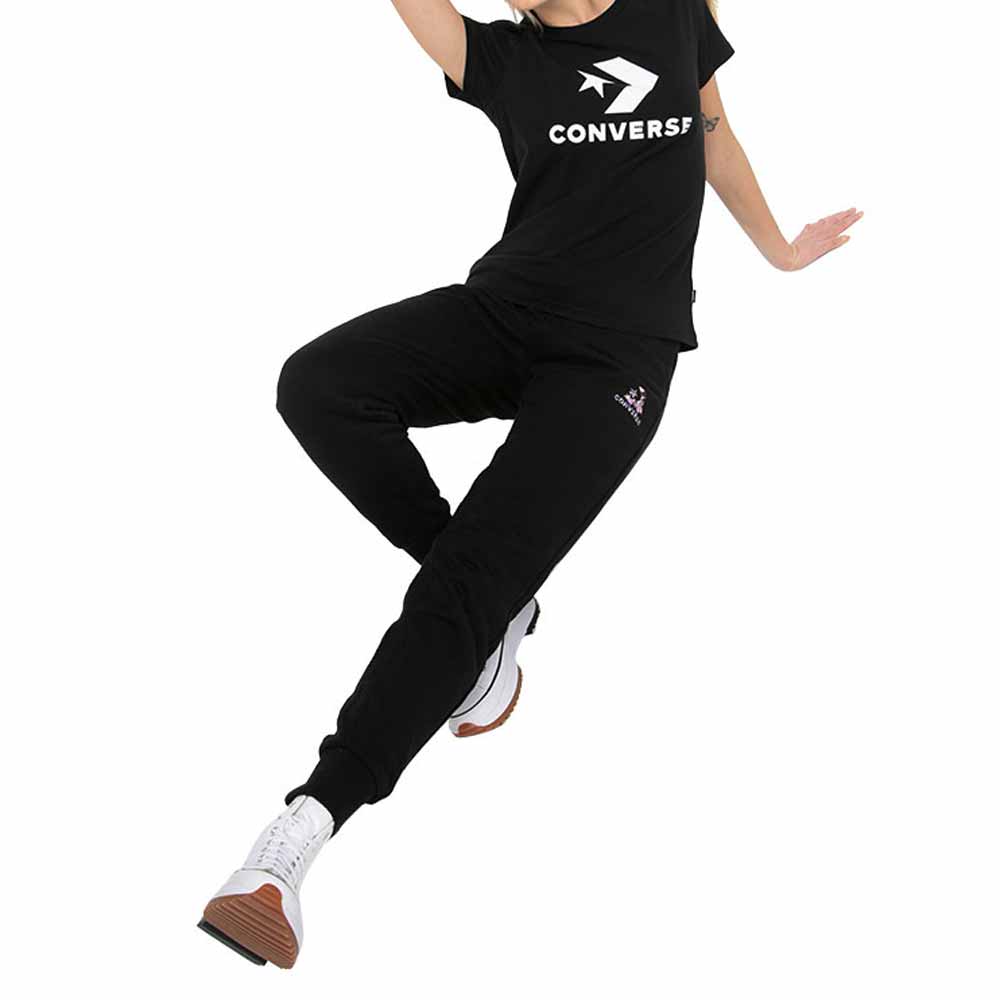img Poleras Converse Color Negro Con Blanco