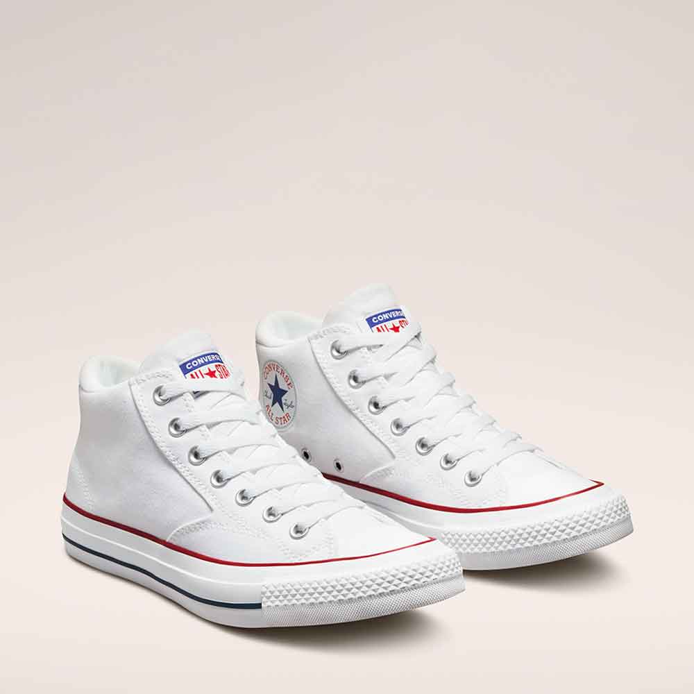 img Zapatilla Converse Color Blanco Con Caña