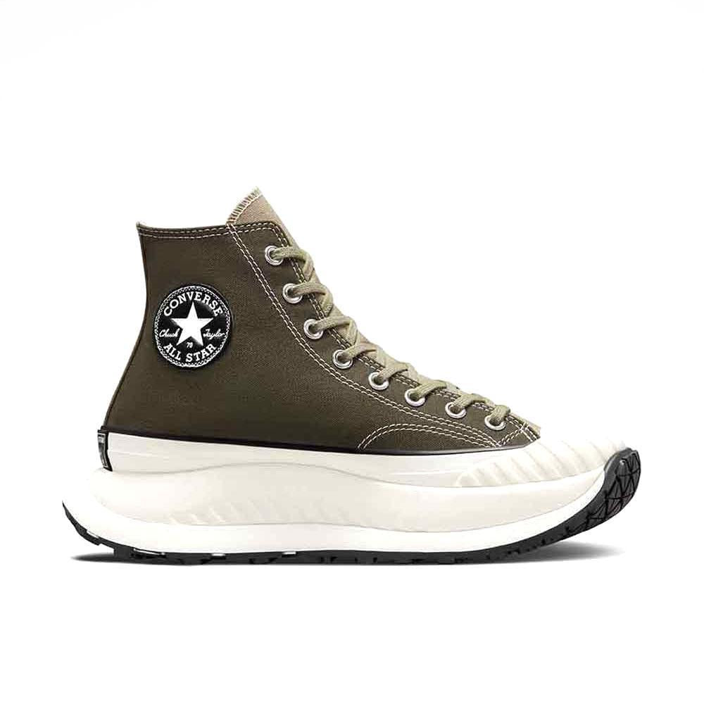 img Zapatilla Converse Con Plataforma Alta Color Verde Militar