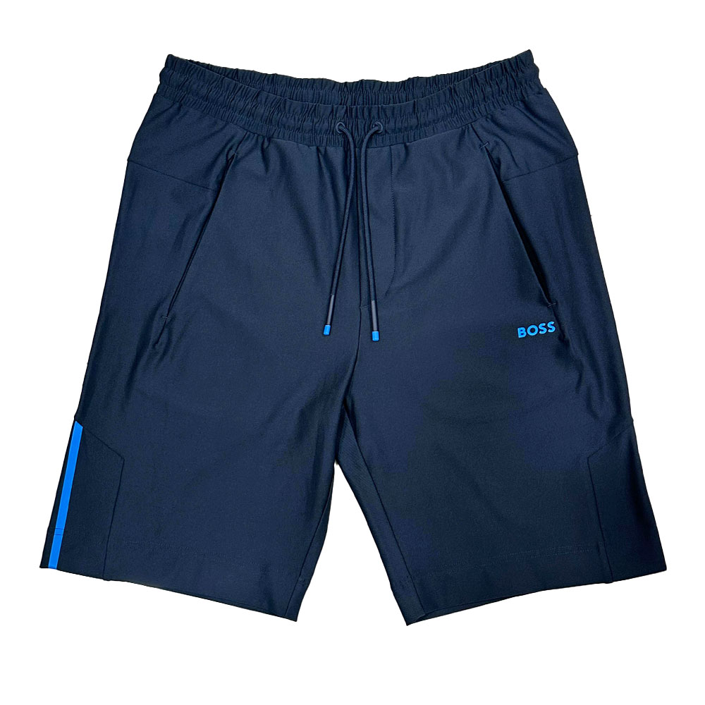 Short de Punto Boss en Color Azul Oscuro  50465684