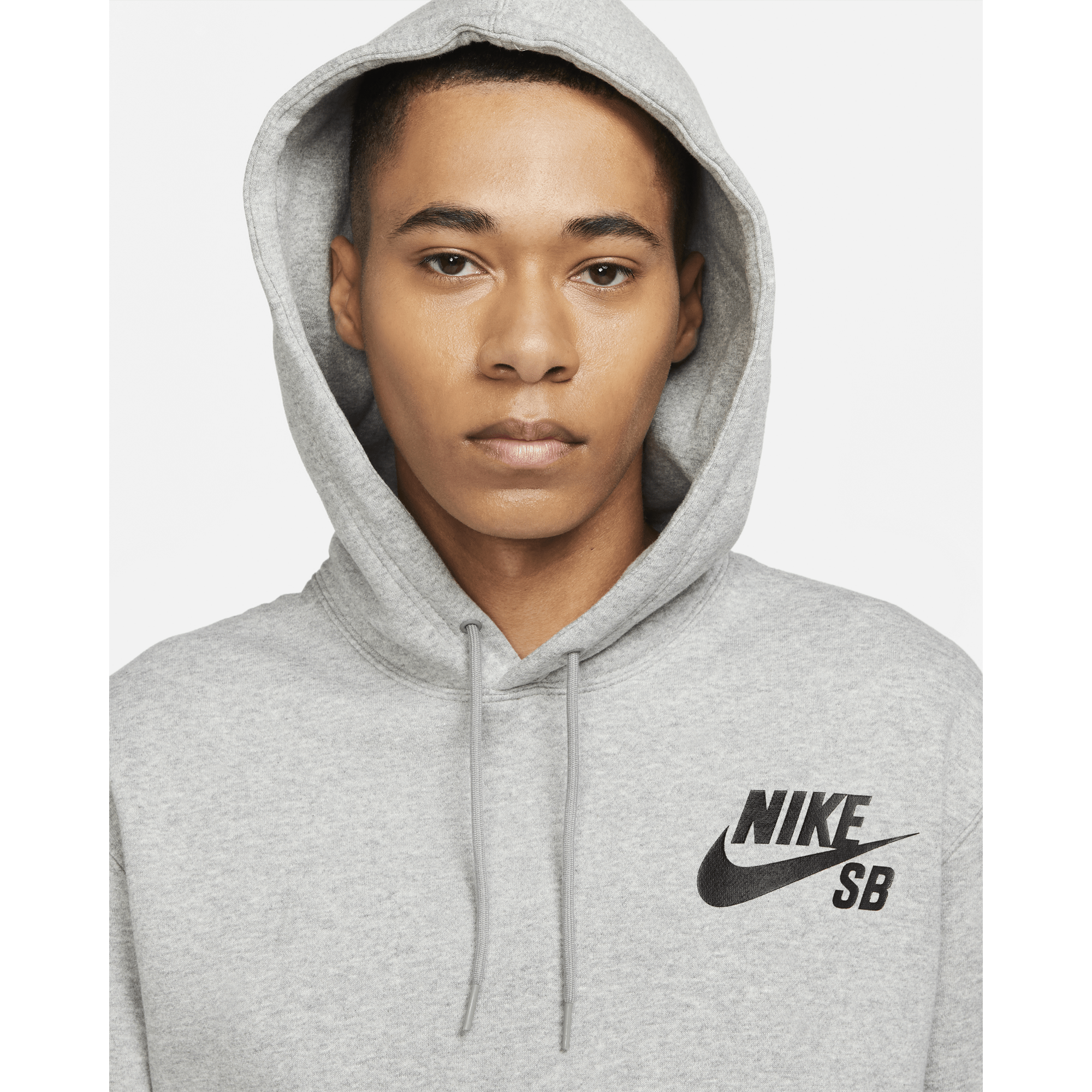 img Canguro Nike Color Plomo Con Capucha