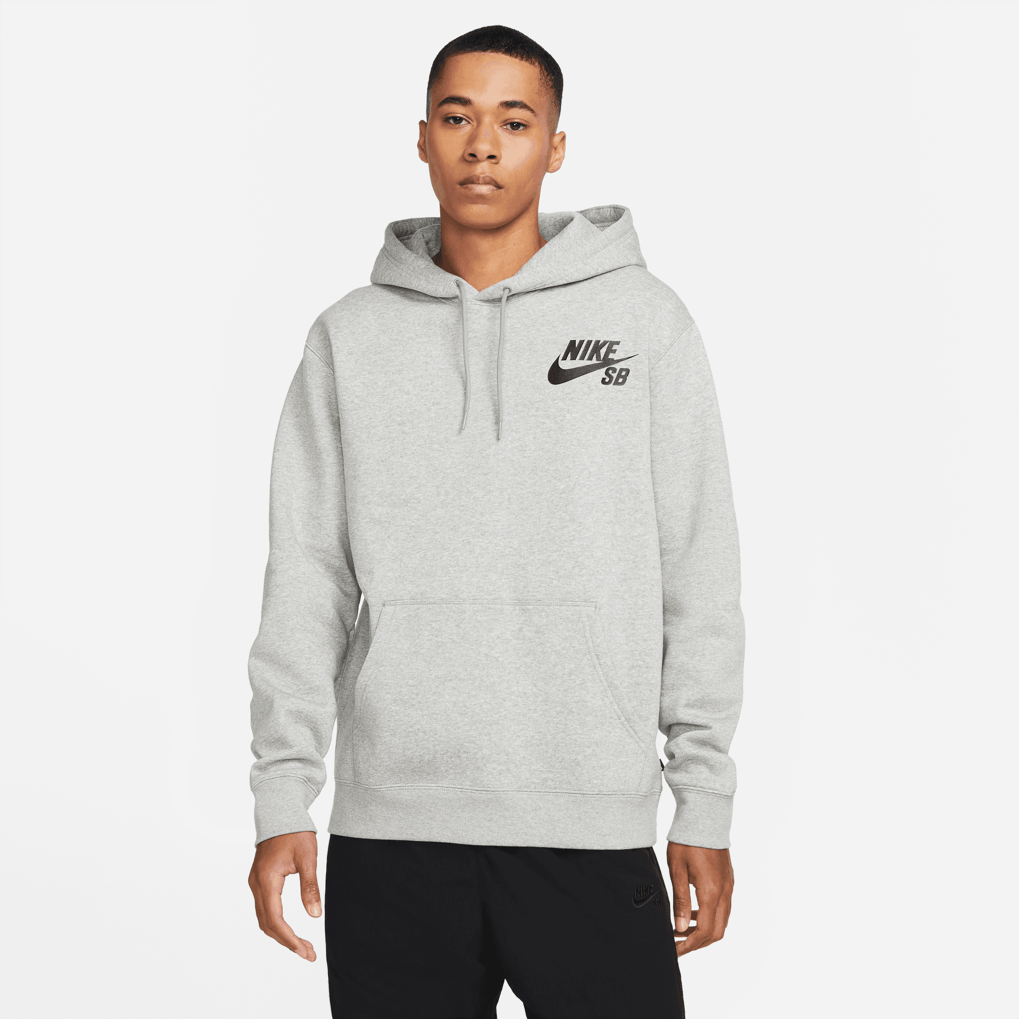 img Canguro Nike Color Plomo Con Capucha