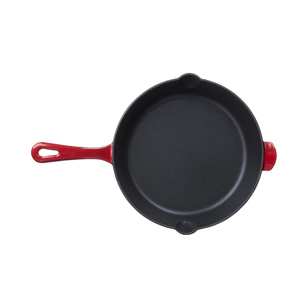 img Sartén Cuisinart Redonda de 10" en Color Rojo Cardenal