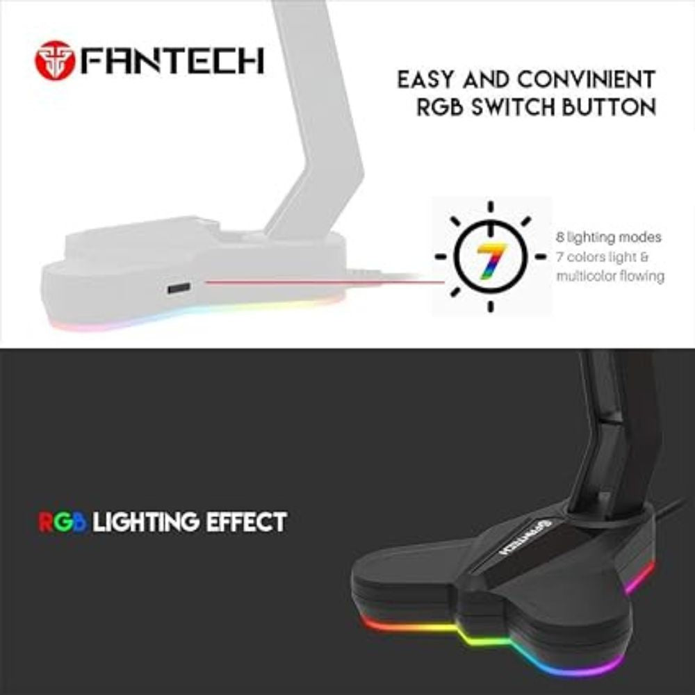 img Soporte Para Audífonos Gamer Fantech Torre Con Luces RGB