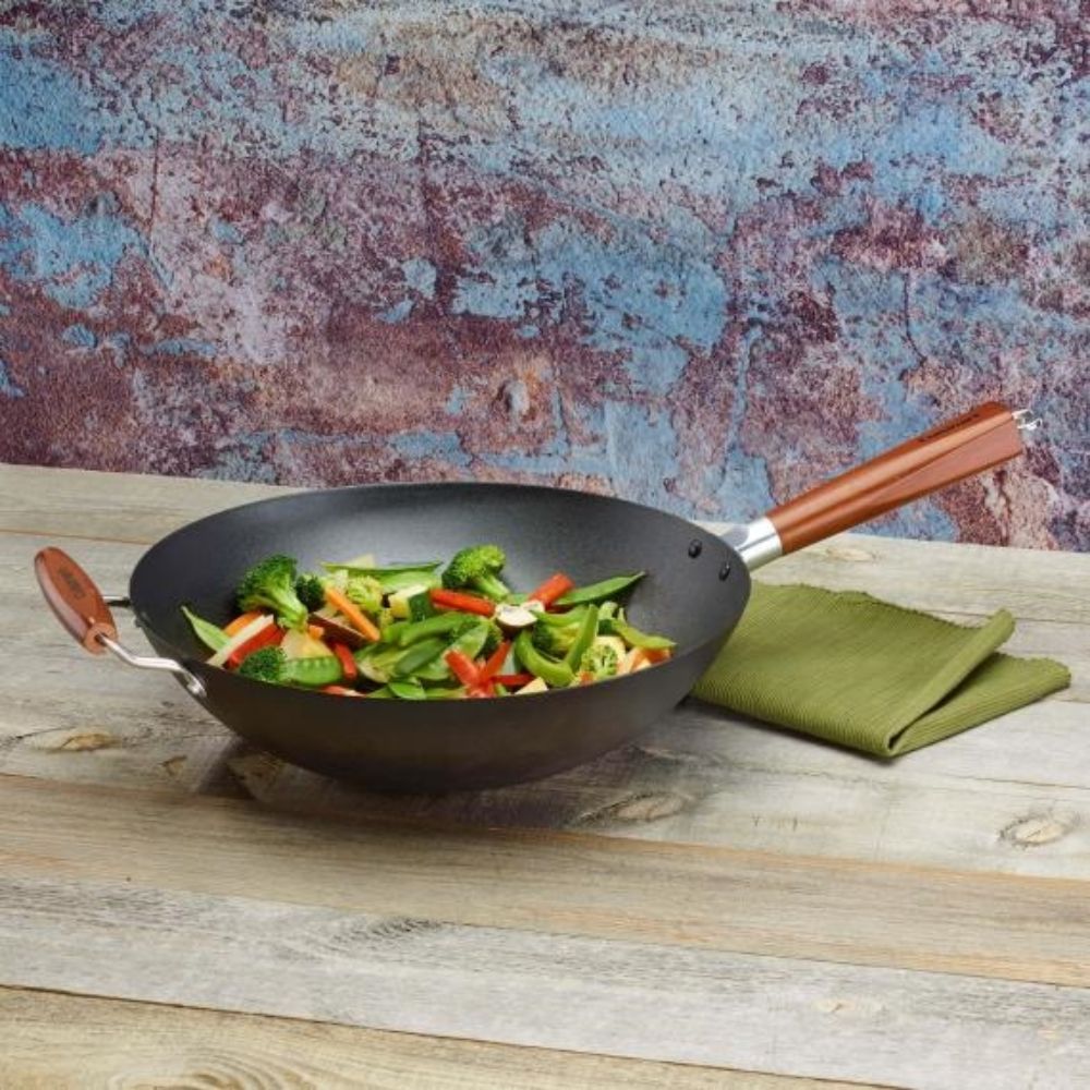 img Wok Pre-Sazonado de 14" Cuisinart con Mango Auxiliar