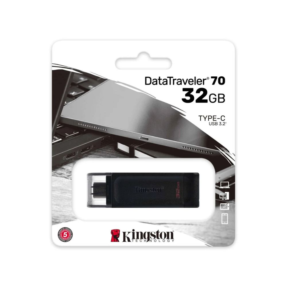 img Flash Memory Kingston 64Gb Dt70 Conector Tipo Usb-C 3.2 Gen 1
