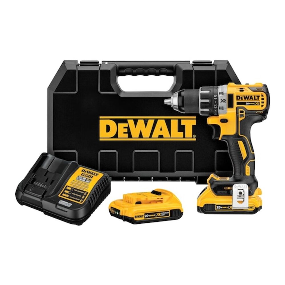 img Taladro Atornillador Dewalt sin escobillas XR 18V con 2 baterías Li-Ion 2,0Ah con maletín TSTAK