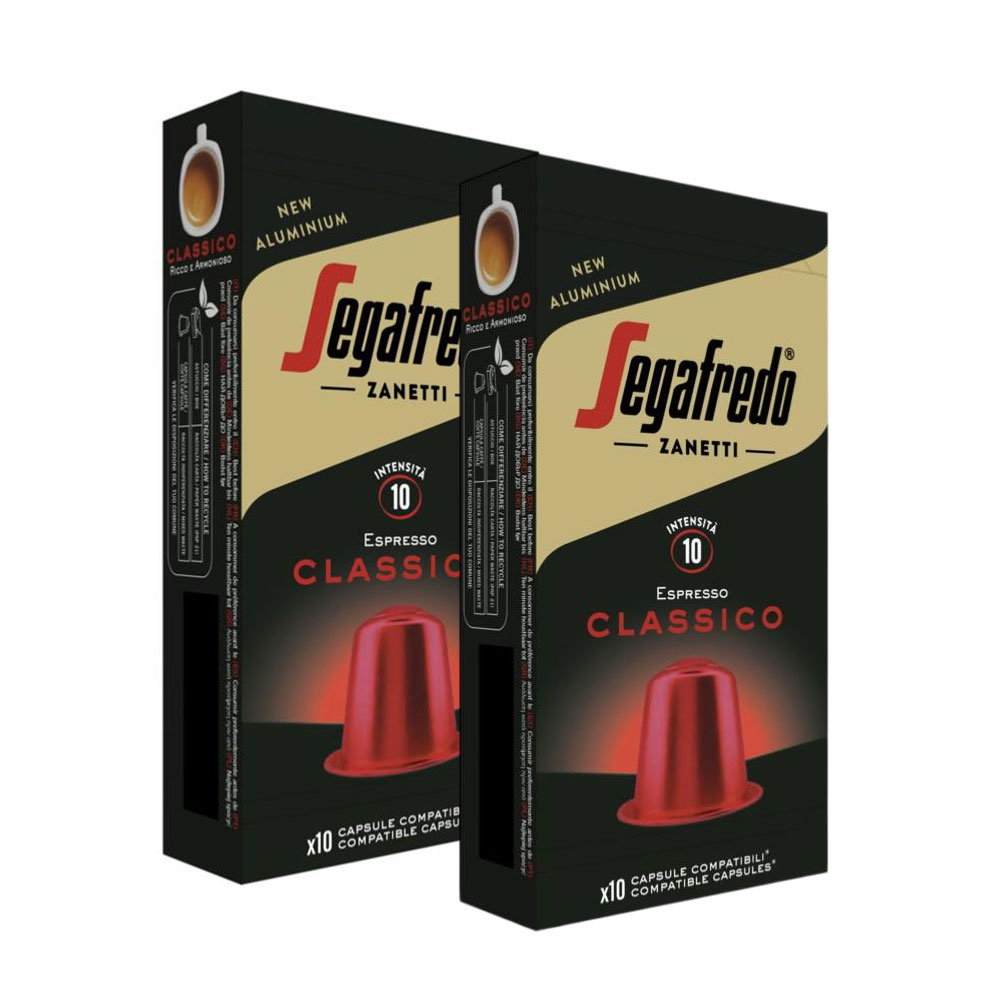 2 Cápsulas de Café Segafredo Zanetti Aluminio Clásico 