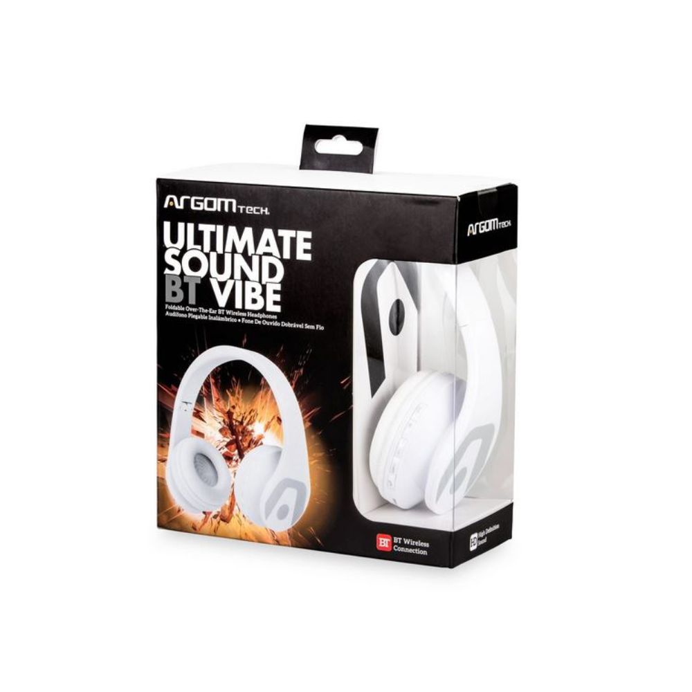 img Audífono Ultimate Sound BT Vibe Argom Tech Blanco