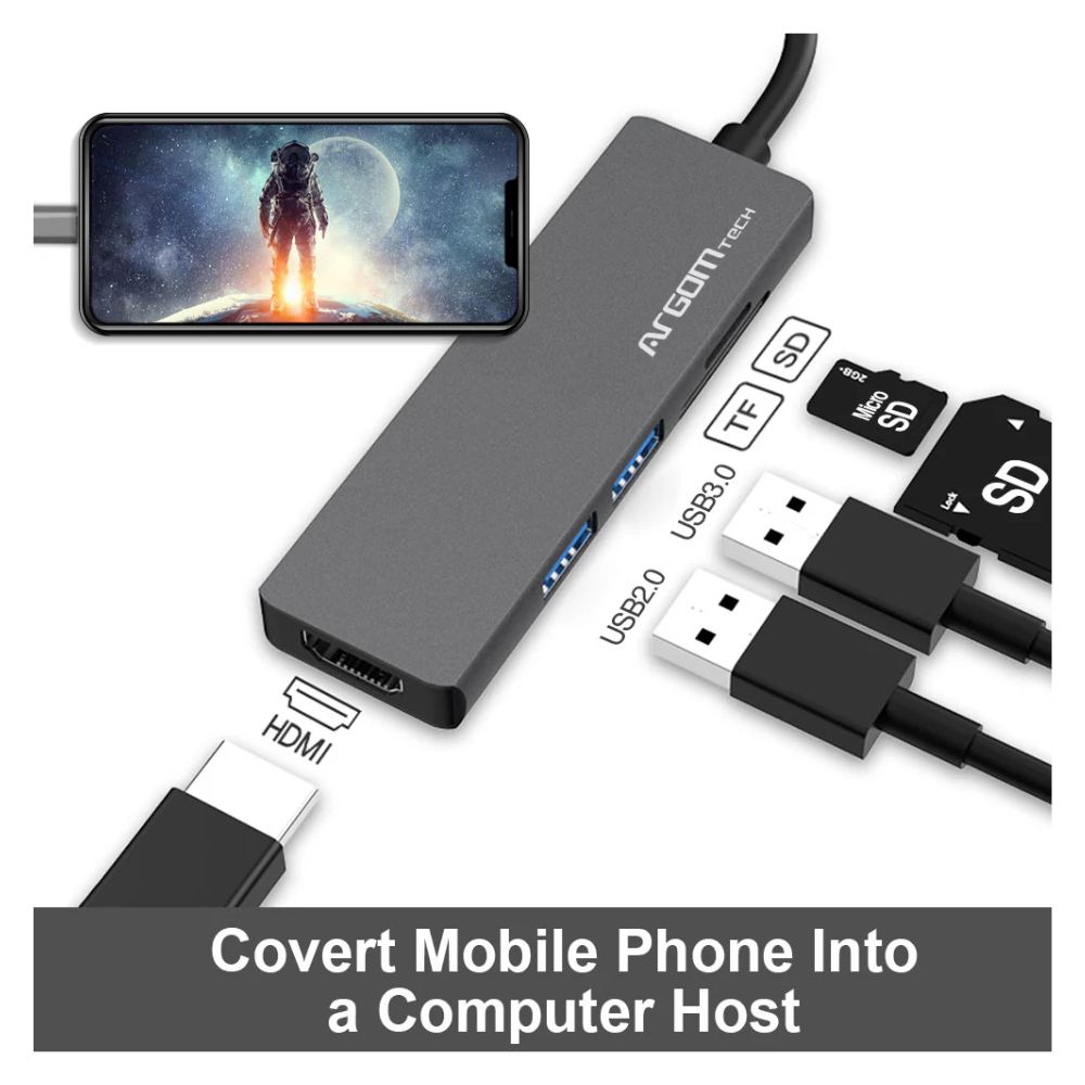 img One Axess Hub 5-en-1 Tipo-C Argom Tech