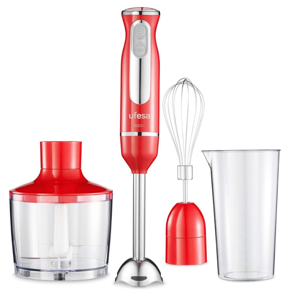 img Batidora de Varilla Ufesa 600 W. Turbo + Vaso + Picador + Batidor