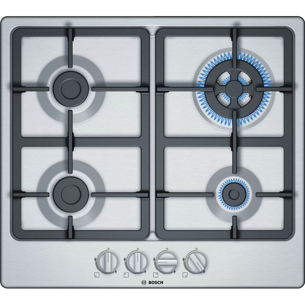 Cocina Bosch Inox a Gas 4 Q. 60 Cm