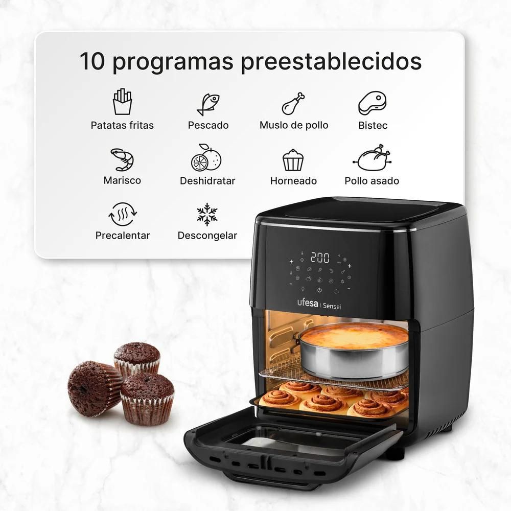 img Freidora de Aire Ufesa Sin Aceite 12L 1700W 10 Progr