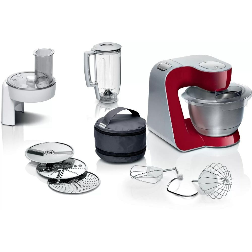 img Robot de Cocina Bosch MUM 5 1000W Rojo-Plateado