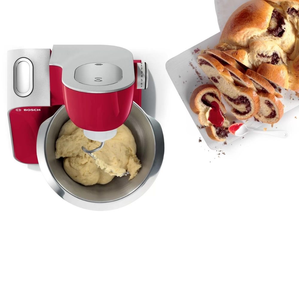img Robot de Cocina Bosch MUM 5 1000W Rojo-Plateado