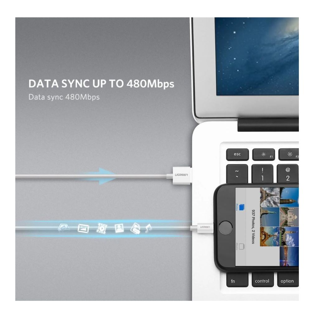 img Cable de Carga Lightning MFi Blanco