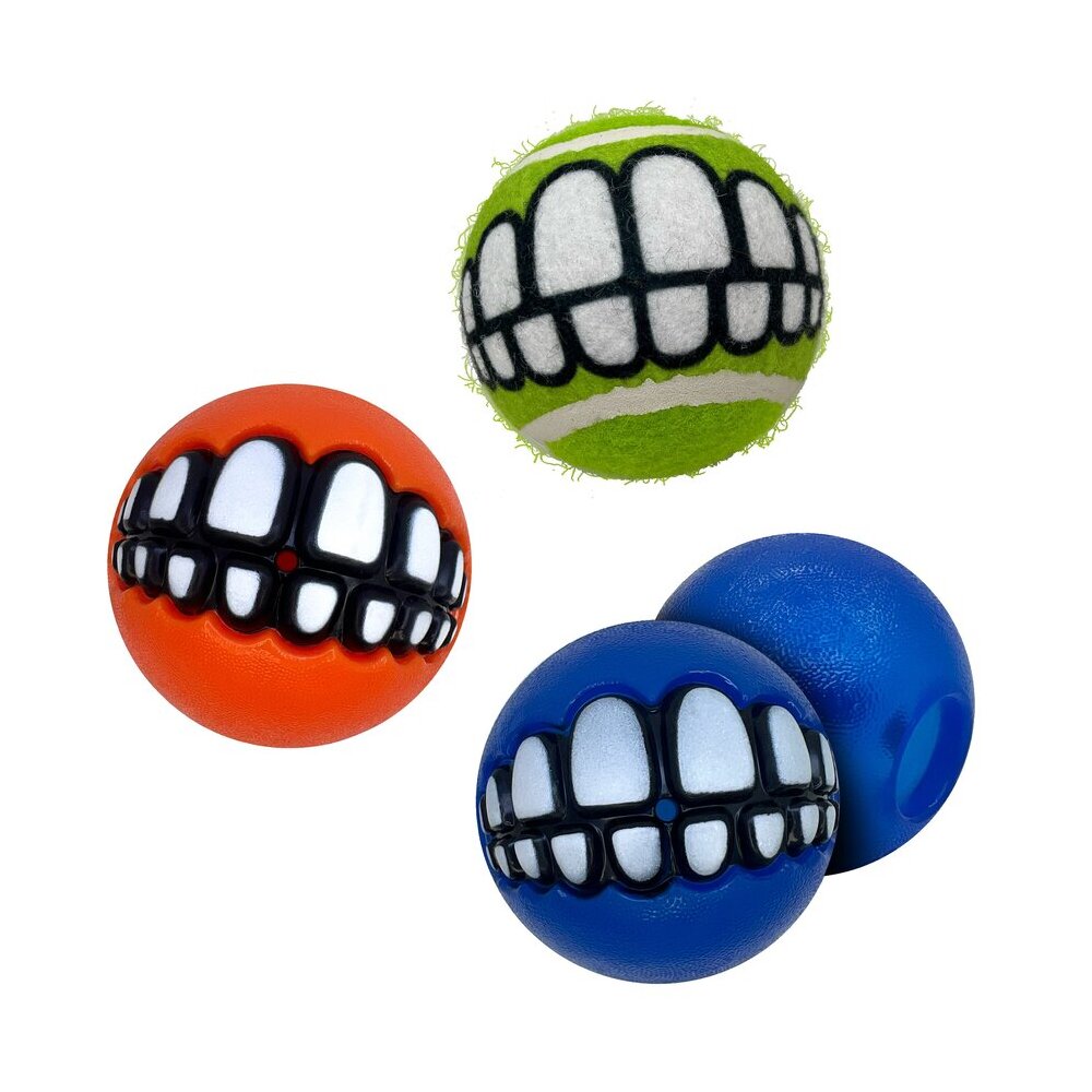 img Pelotas KONG Grinz by Rogz Variety 3-pk