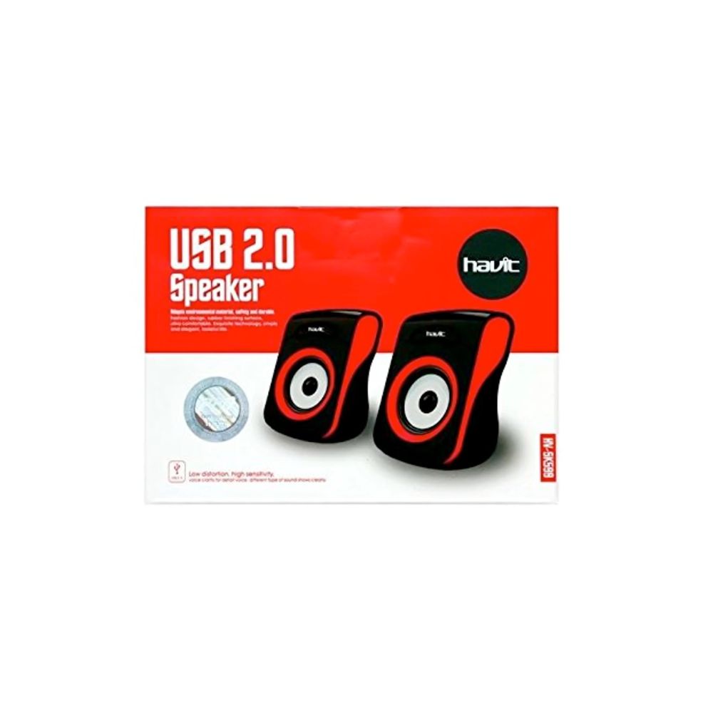 img Parlantes Havit USB Rojo