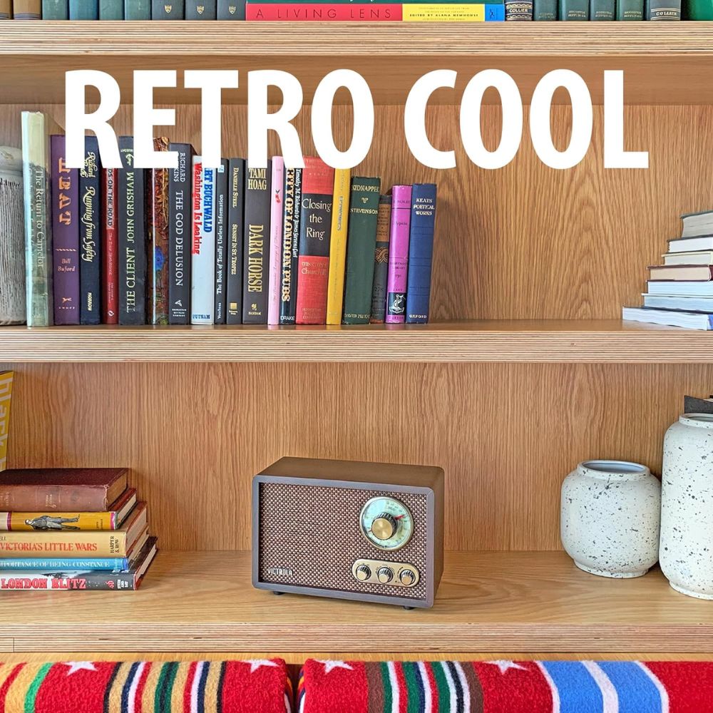 img Radio Victrola Retro de Madera Bluetooth 110V