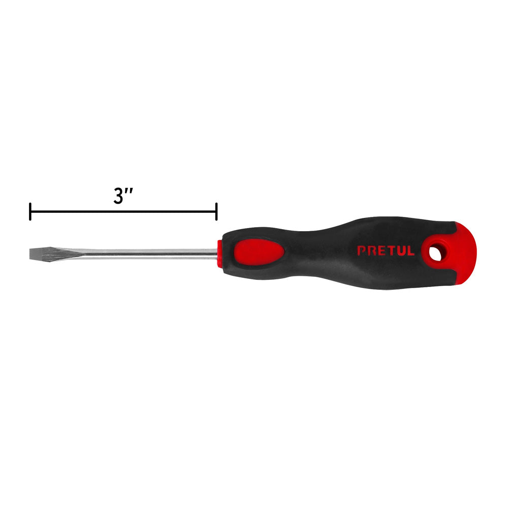 img Desarmador Plano Pretul 3/16 x 3" Mango Comfort Grip