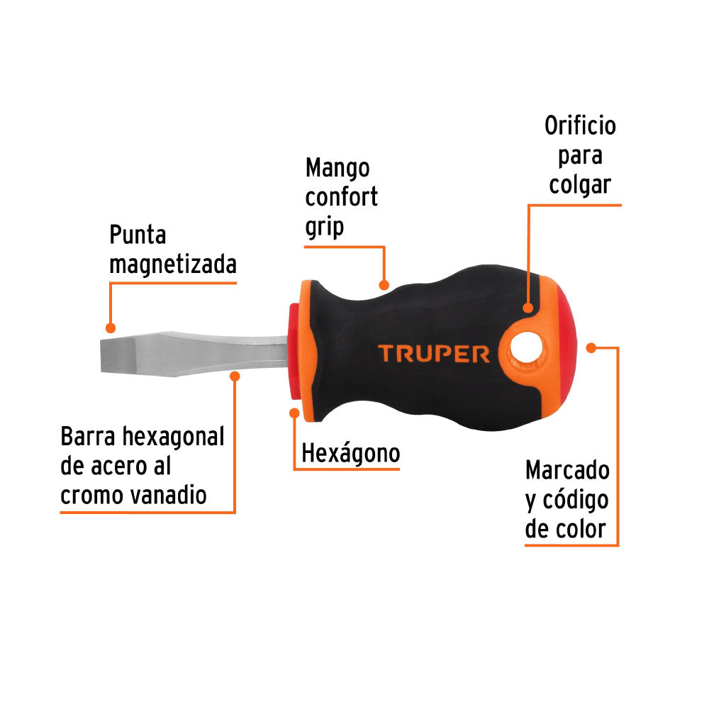 img Desarmador Plano Truper 1/4" x 1-1/2"