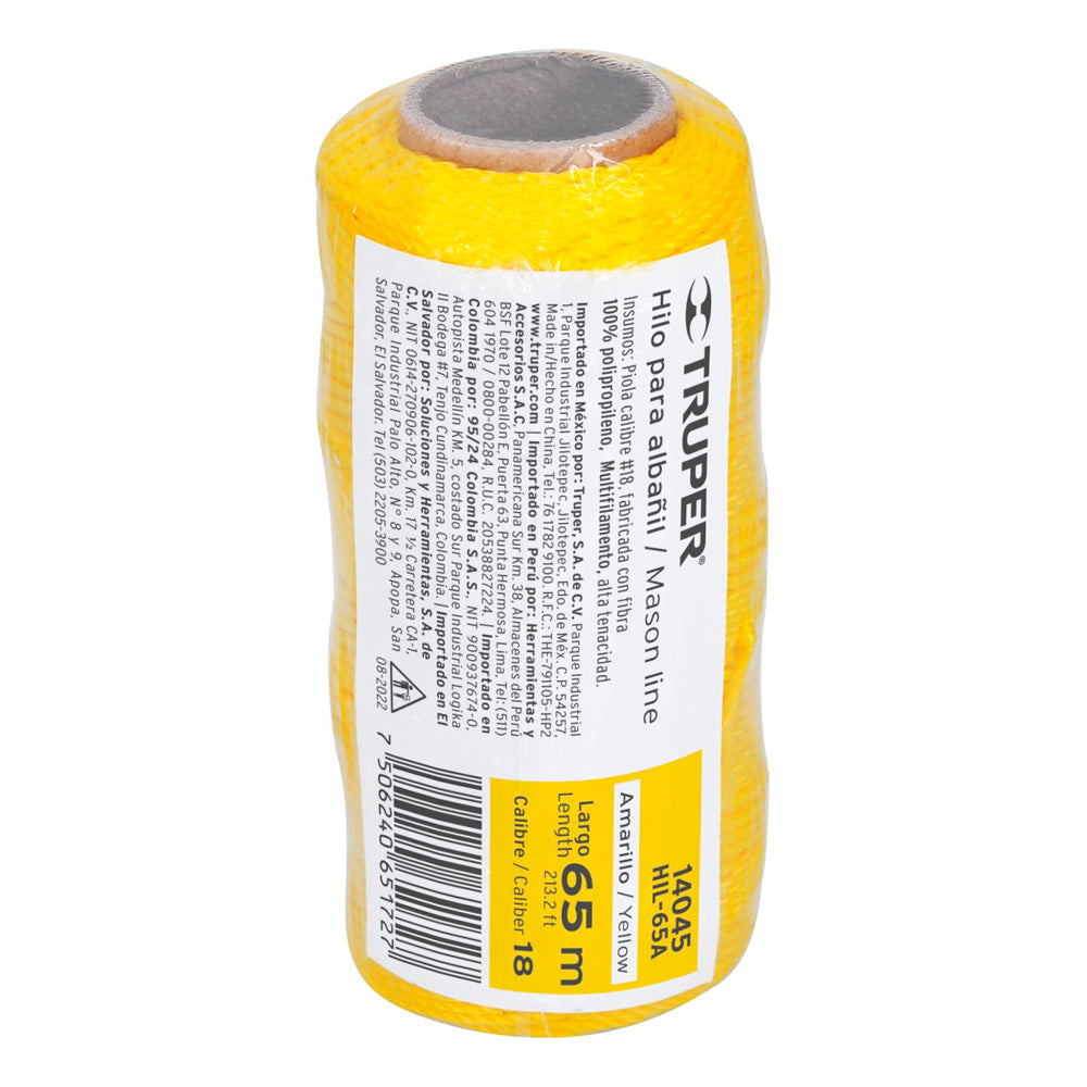 img Hilo de Construcción Truper con 65 m Amarillo
