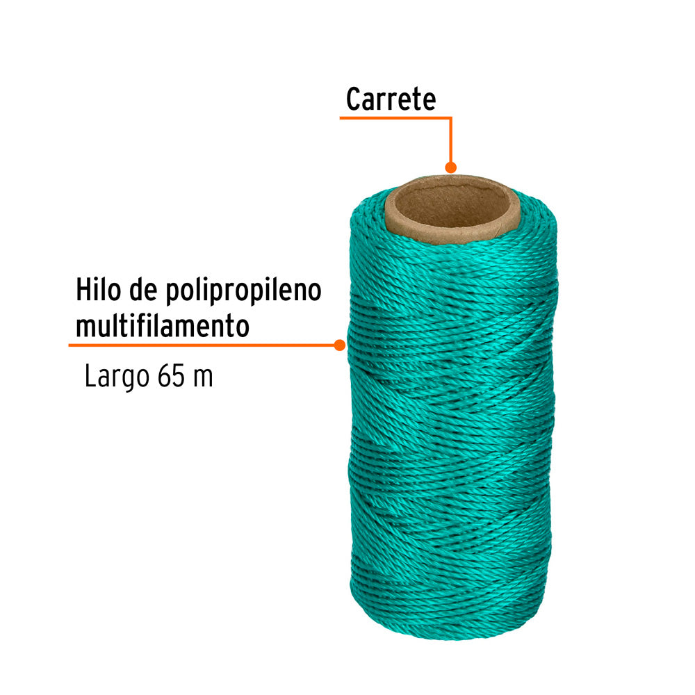 img Hilo de Construcción Truper con 65 m Verde