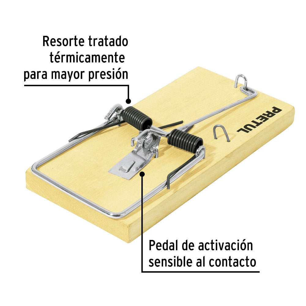 img Trampera para Raton Pretul de Madera 7"