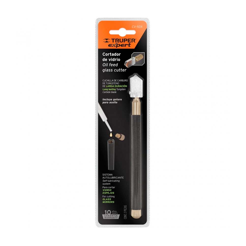 img Cortador de Vidrio Truper Expert 6" con Depósito de Aceite