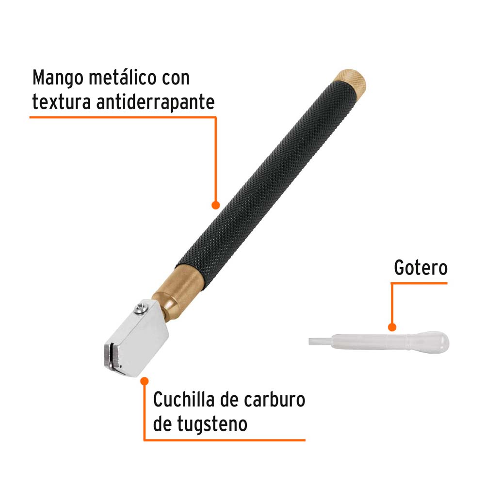 img Cortador de Vidrio Truper Expert 6" con Depósito de Aceite