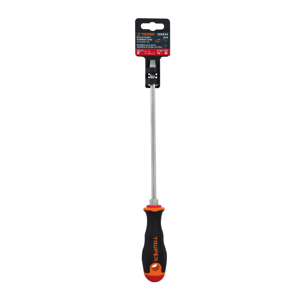 img Desarmador Plano Truper 1/4" x 8"