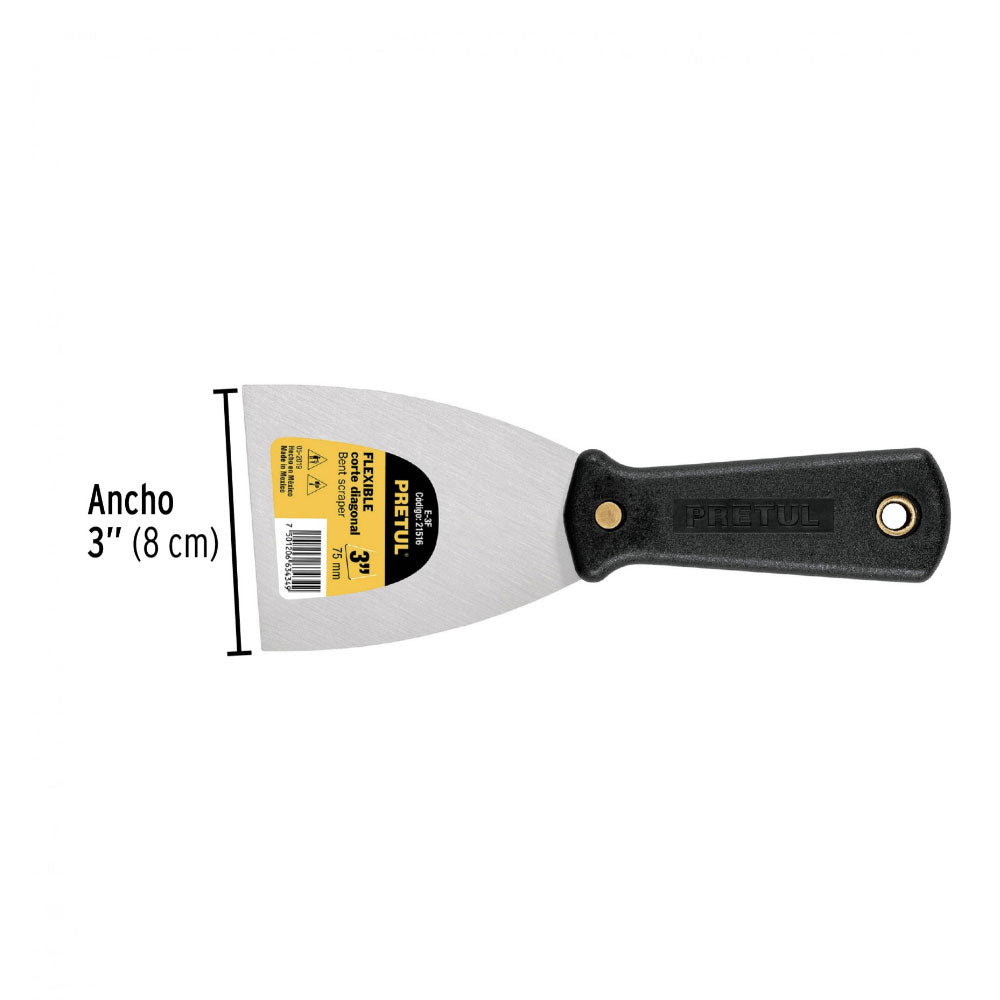 img Espátula Flexible Pretul de 3" con Mango Plástico