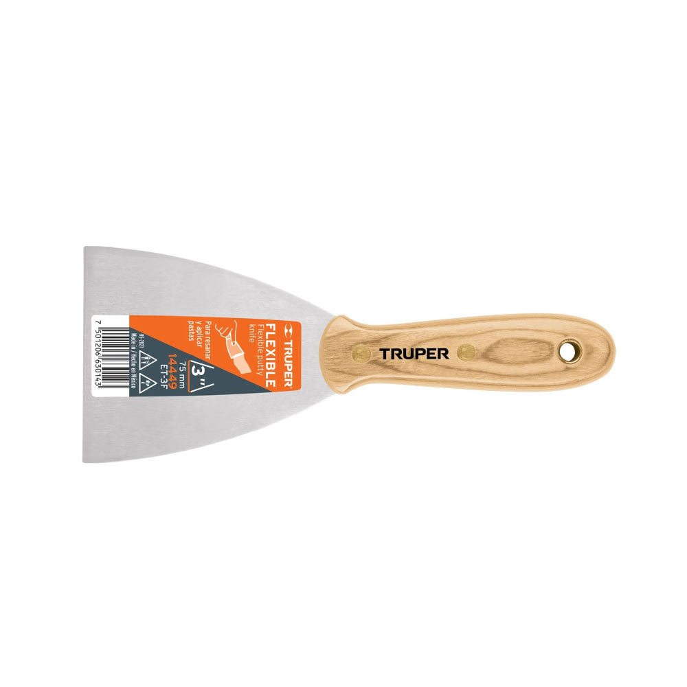 img Espatula Flexible Truper de 3" con Mango de Madera