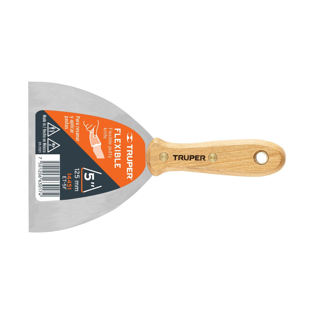 img Espatula Flexible Truper de 5" con Mango de Madera