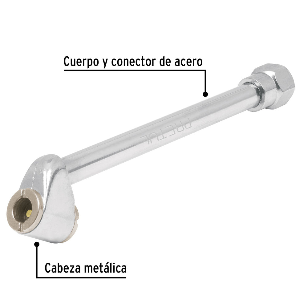 img Inflador de cabeza doble Pretul 1/4 NPT