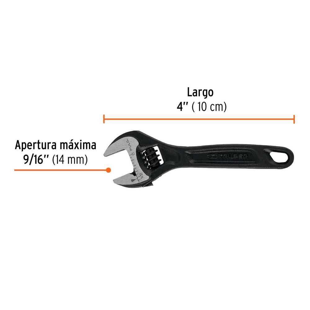 img Llave Crescent Truper Expert Pavonada de 4