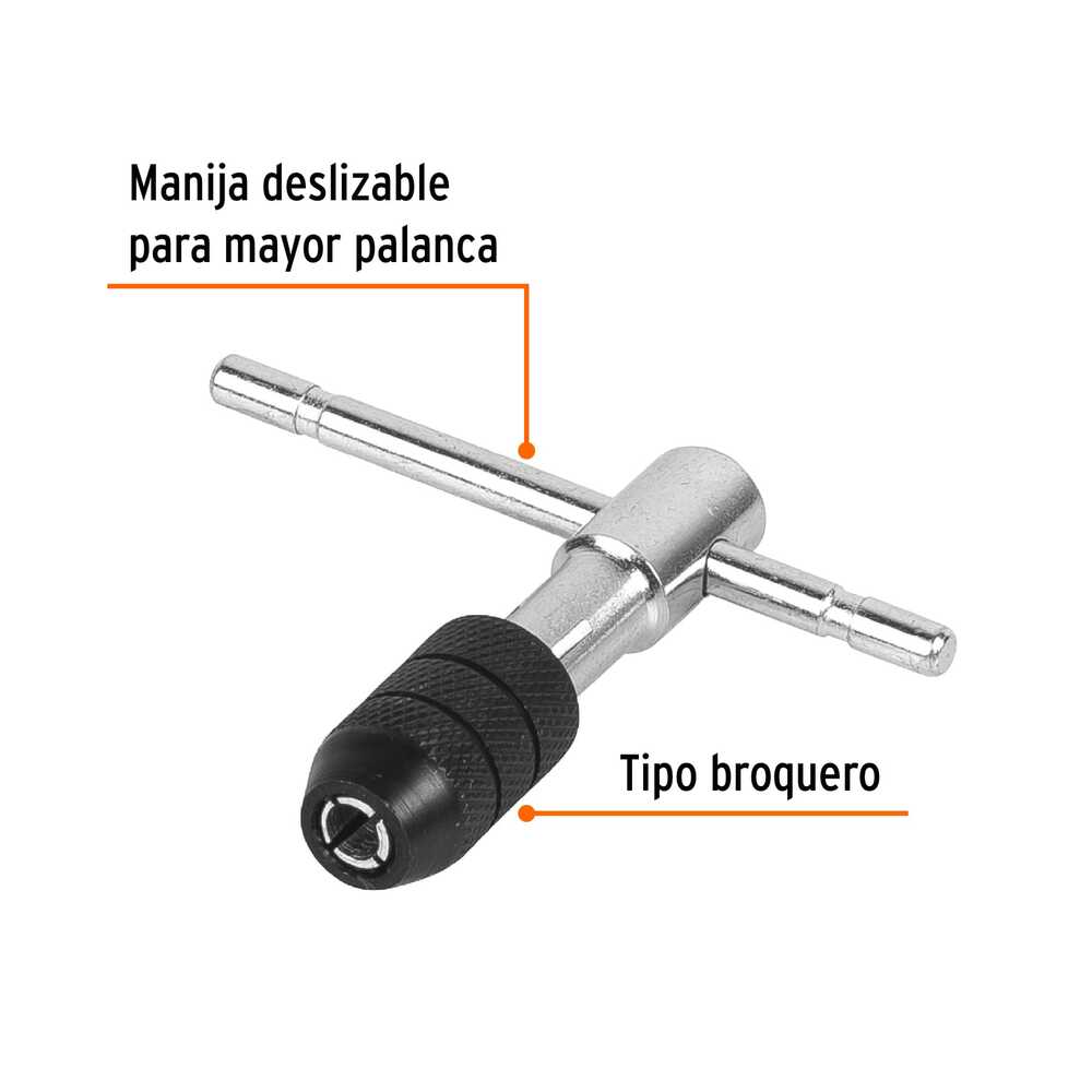 img Maneral en T Truper para Machuelo 1-4
