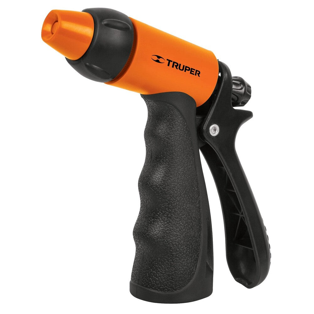 img Pistola para riego de 2 funciones Truper plástica con recubrimiento
