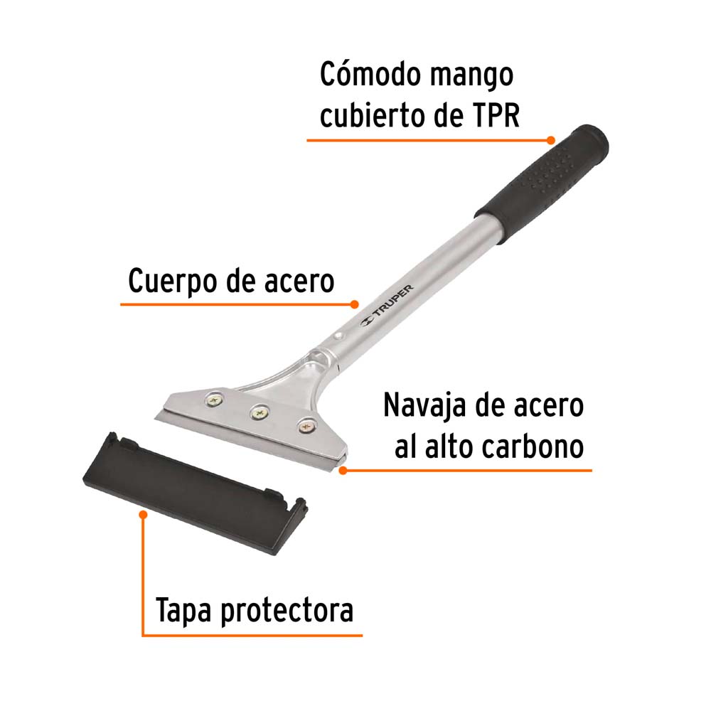 img Raspador de Acero Truper Navaja de 4"
