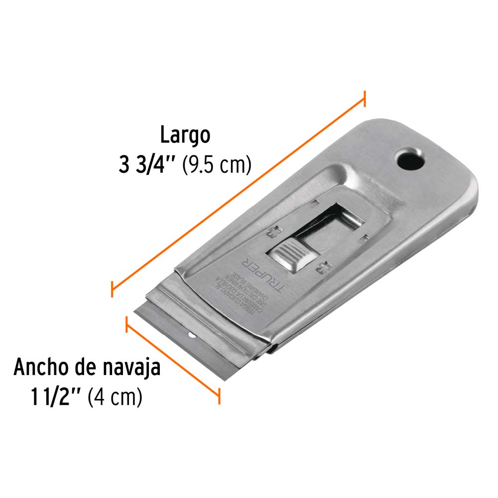 img Raspador Truper de Acero Inoxidable con Navaja de 1-1/2"