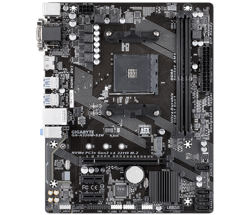 img Tarjeta Madre Gigabyte A320M-S2H