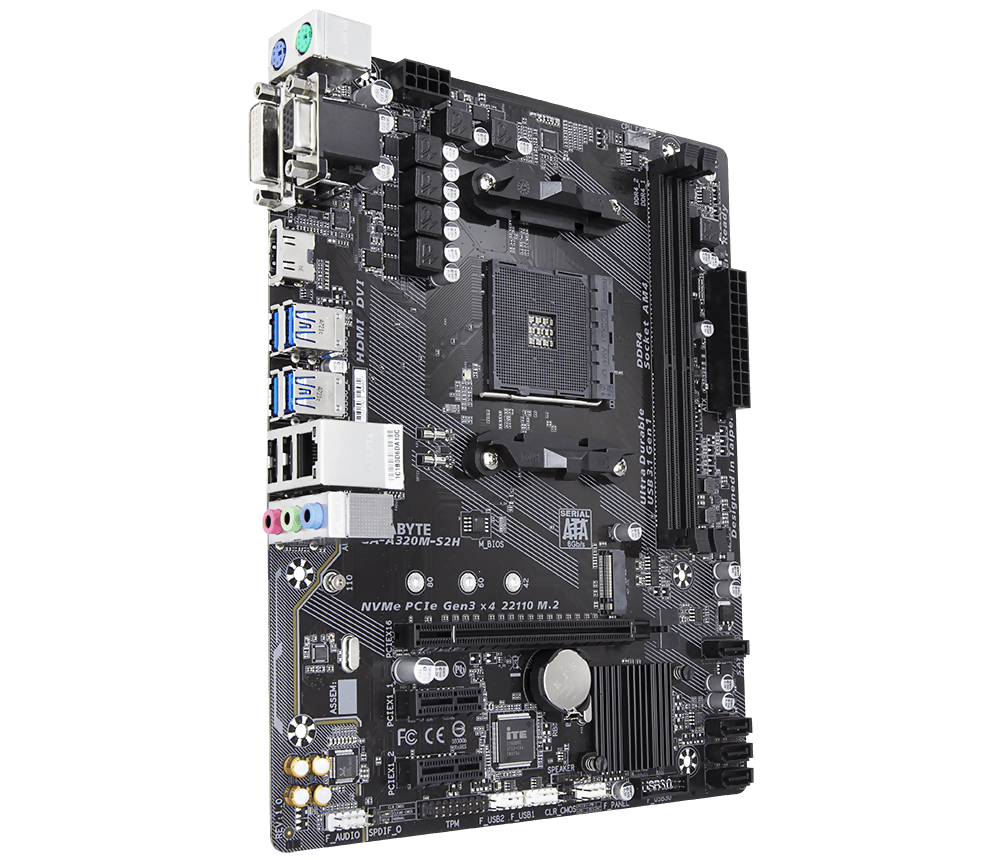 img Tarjeta Madre Gigabyte A320M-S2H